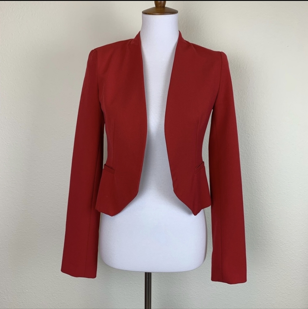Urban Outfitters Sparkle and Fade Red Blazer